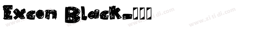 Excon Black字体转换